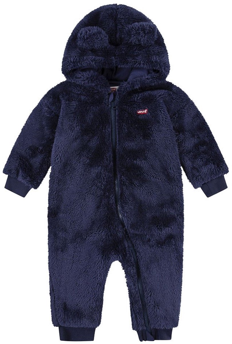 Levi´s ® Kids Bear Sherpa Lange Mouw Romper 18 Months Jongen Naval Academy