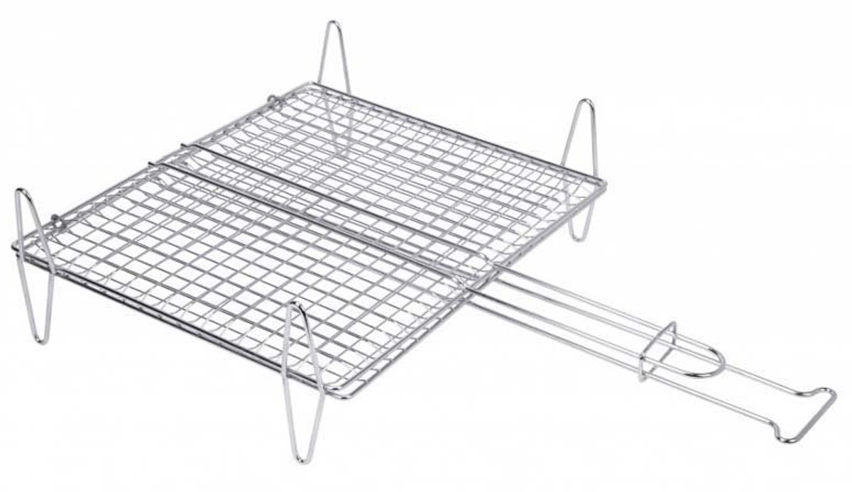 Sauvic 50x50 Cm Rvs Visgrill Zilver