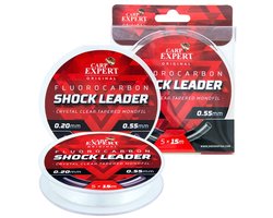 Carp Expert Shock Leader 15 M Taps Toelopende Onderlijn Rood 0.250-0.550 mm