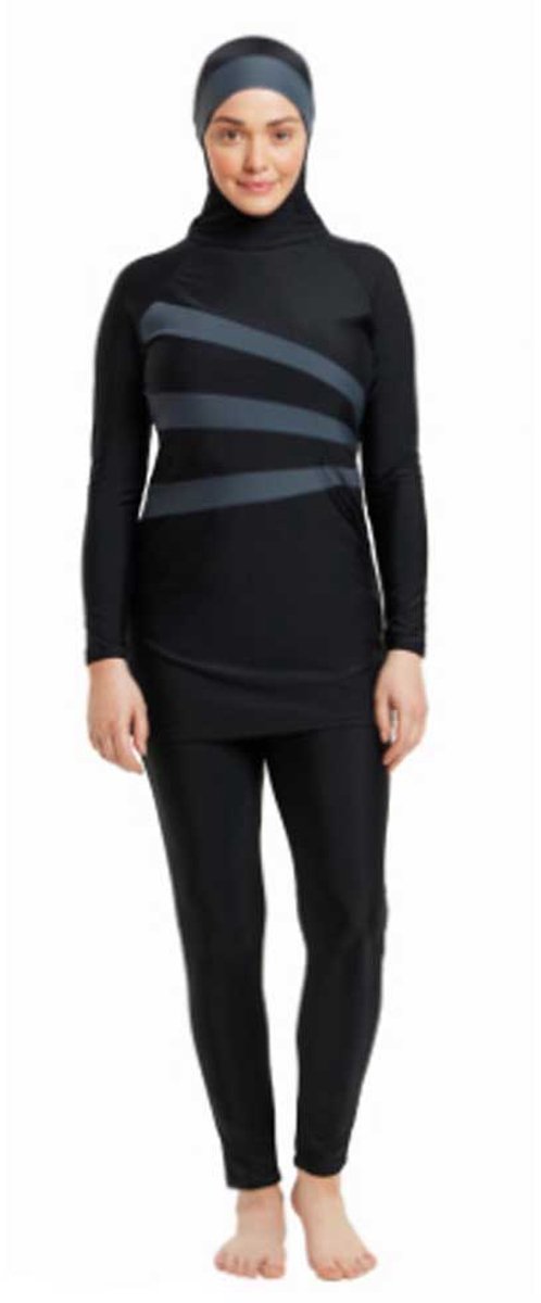Zoggs Meelup Modesty Zwemkleding Zwart 40 Vrouw Black / Grey