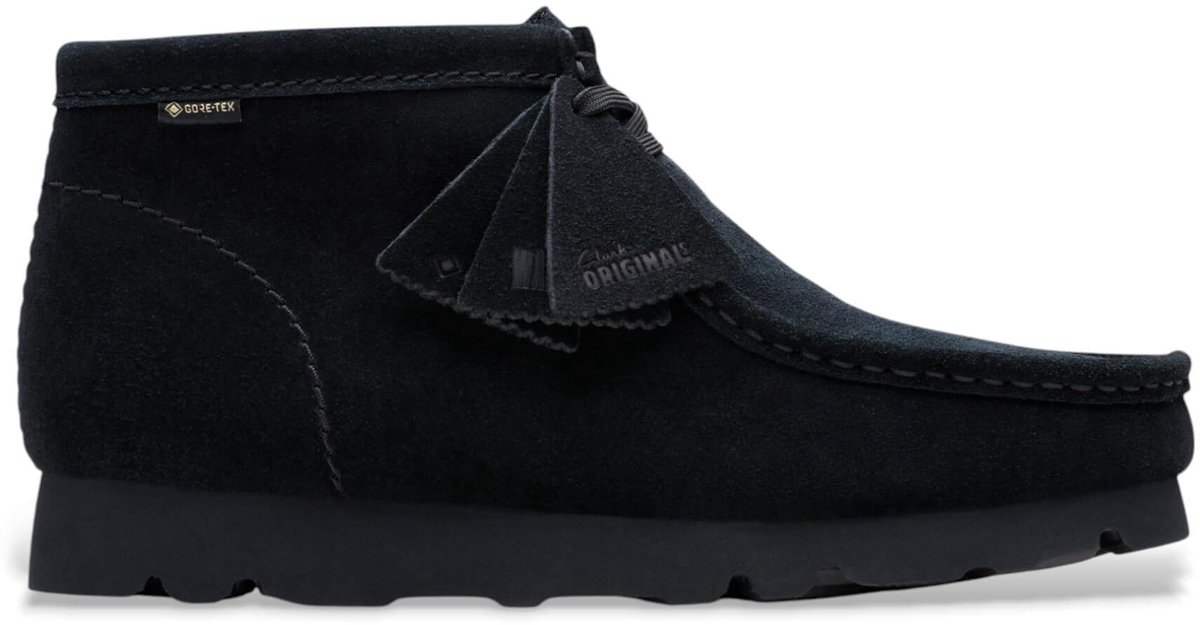 Clarks Wallabee Gore-Tex Leren Schoenen Zwart