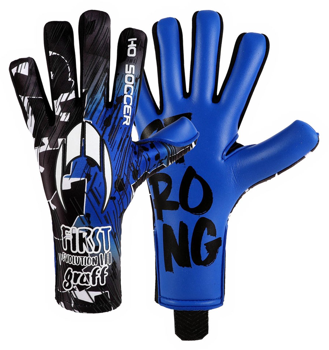 Ho Soccer First Evolution Iii Ng Keepershandschoenen Blauw,Zwart 8