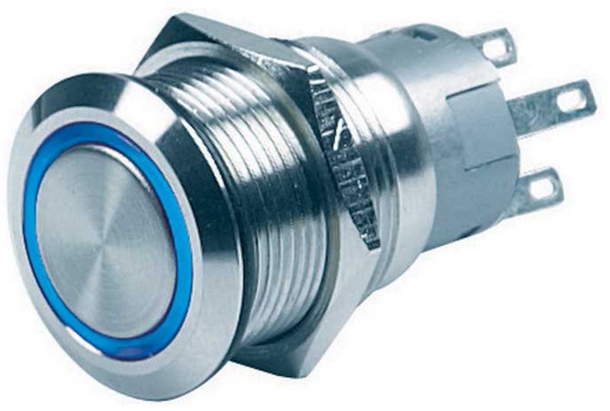 CZone PUSH BUTTON ON/OFF LATCHING 3.3V BLU LED