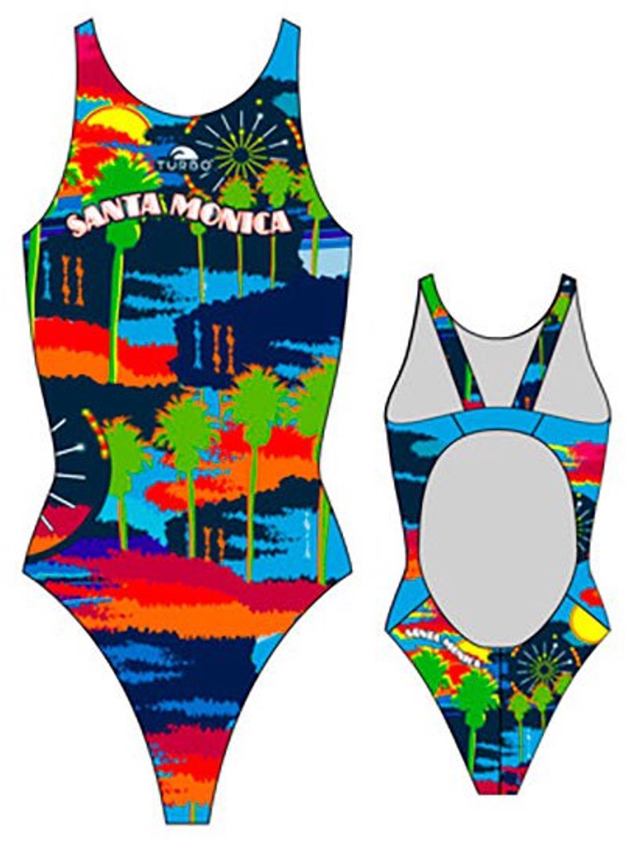 Turbo Santa Monica Zwemkleding Zwart XL Vrouw Multicoloured
