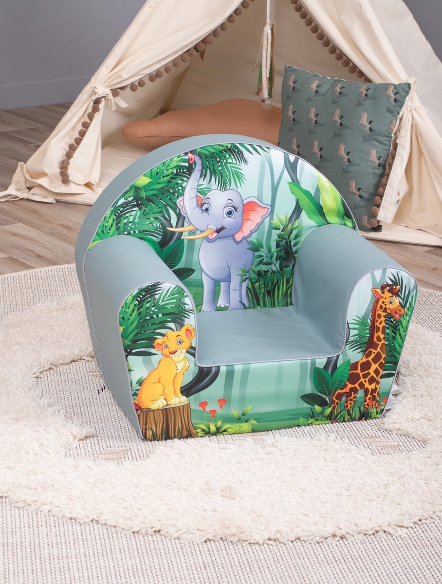 Kinderzetel Kinderzetel Olifant Jungle Kinderfauteuil - afbeelding 2
