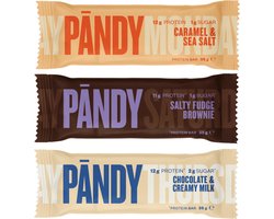 Pandy Eiwitreep - laag in suiker - Mixdoos - protein bar - 18 x 35 g