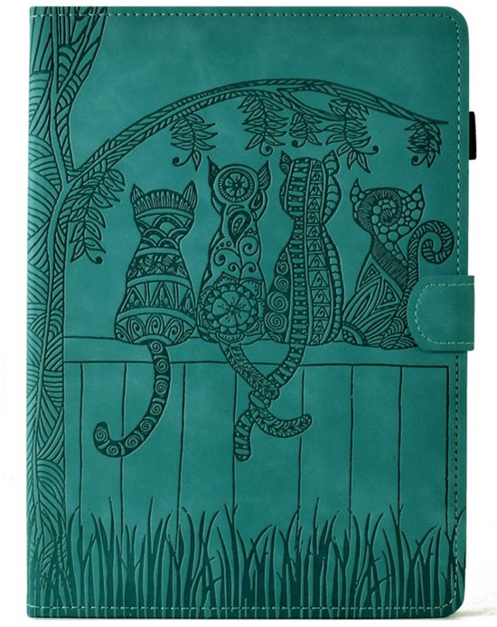 Étui de protection pour Xiaomi Redmi Pad 2 - 11 - Cats Cartoon - Vert
