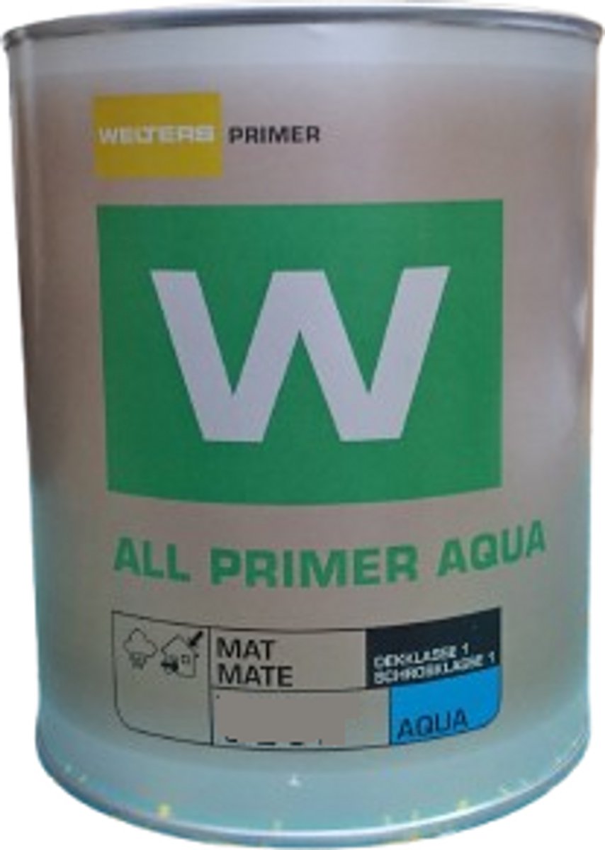 Welters Allprimer Aqua zwart 1 liter