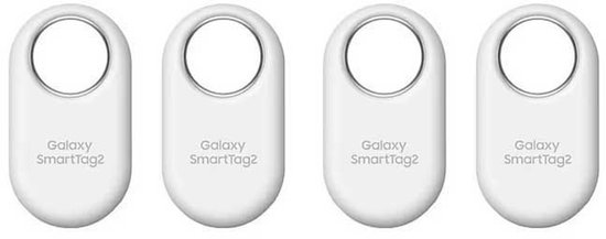 Samsung Galaxy SmartTag 2 (4 Pack) - 2x Zwart en 2x Wit