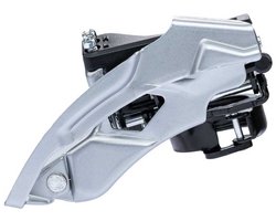 Shimano Altus FD-M370-6 voorderailleur – 3x9-speed – Top Swing – Dual Pull – 66-69° – zwart