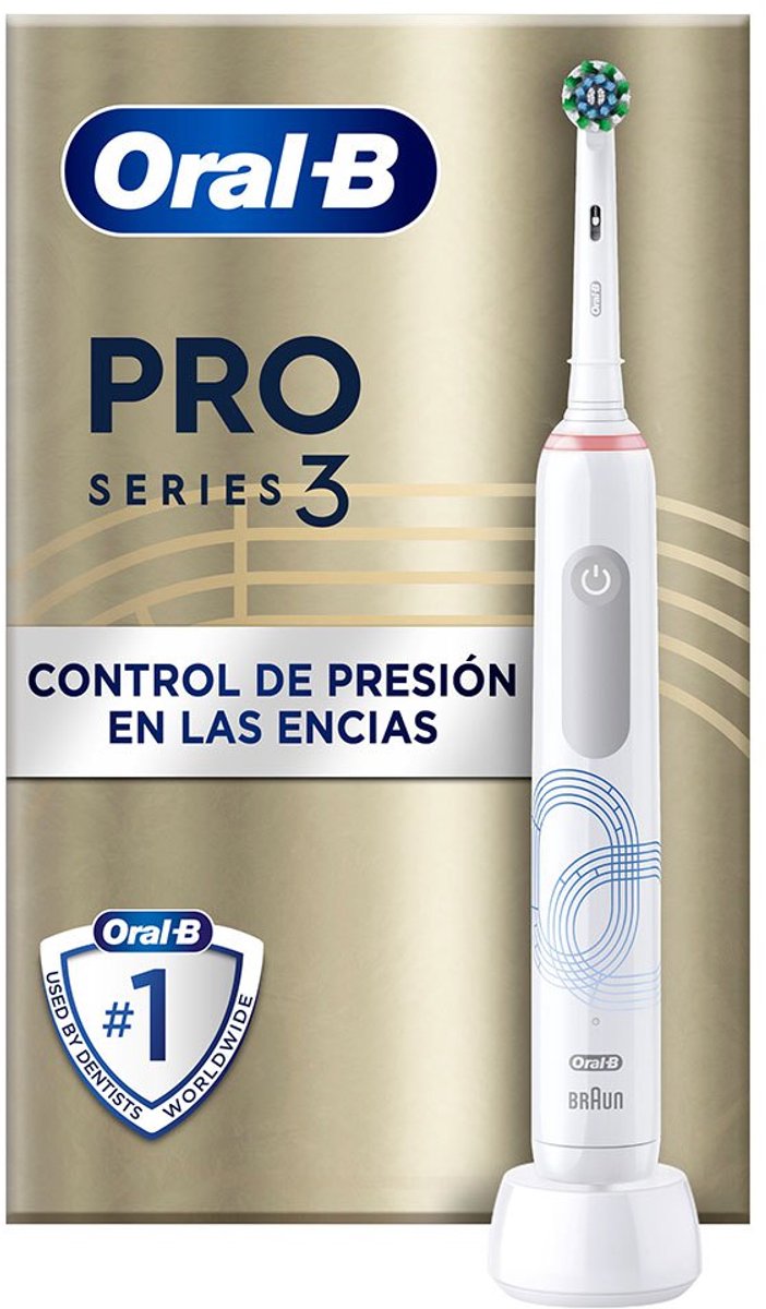 Oral-B Pro 3 3000 - Elektrische Tandenborstel - 3D Reiniging - Druksensor - 2 Weken Batterijduur