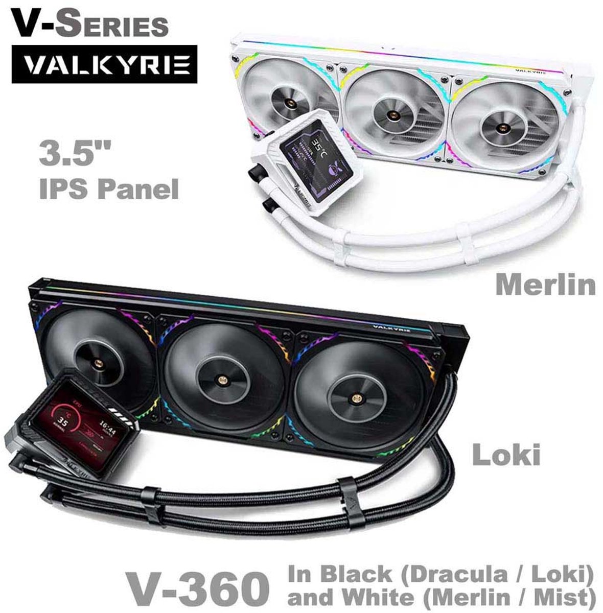 V360 Lite Argb Vloeistofkoeling 360 Mm (Silver) - afbeelding 2