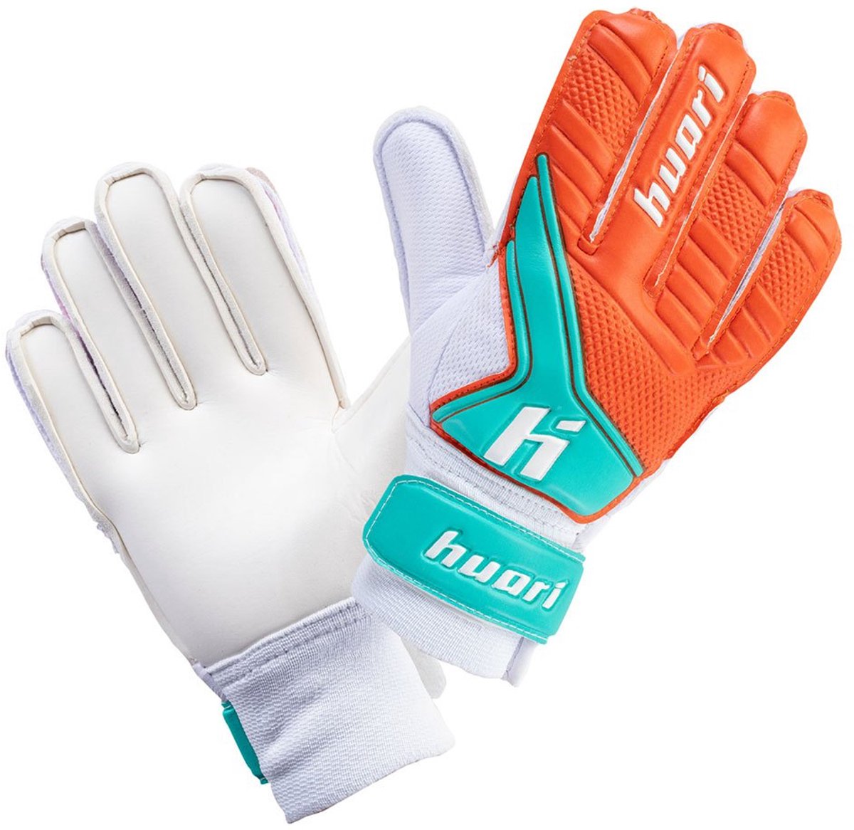 Huari Higino Junior Keepershandschoenen Wit,Oranje 8