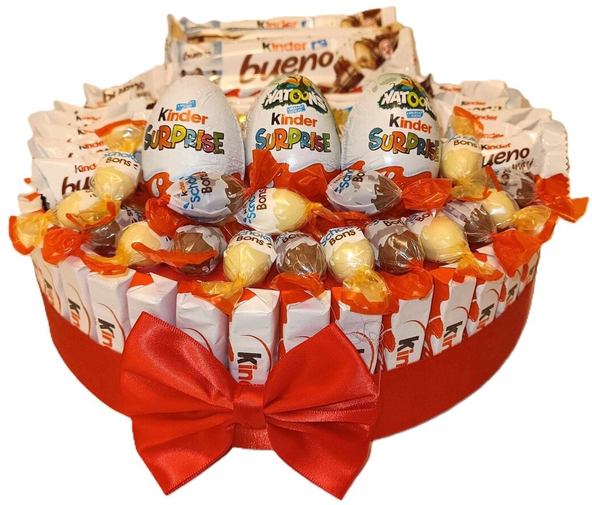 Cirkel met verschillende soorten chocolade - 24cm