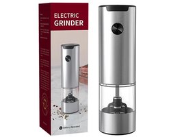 Black Friday – 50% Korting – Elektrische Peper- & Zoutmolen – Automatische Grinder met LED Licht & Instelbare Maalgraad – Eénhandsbediening – RVS & Kunststof – Noorafshan (NA)