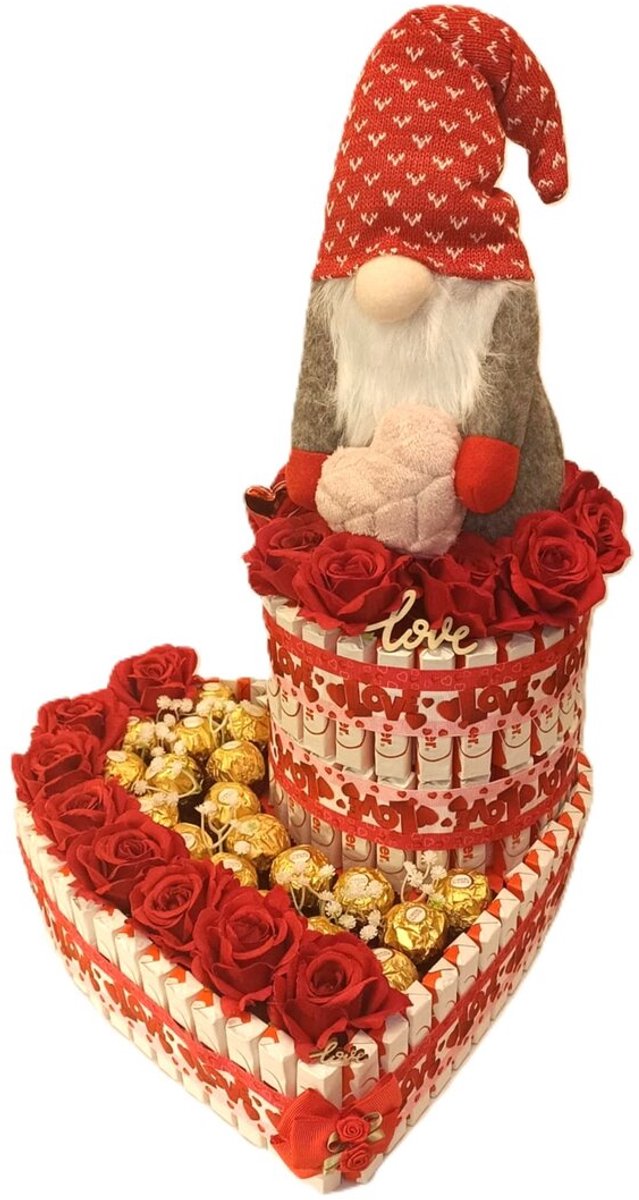 Kinder Chocolade & Rozen Snoeptaart met Gnoom – Love Edition