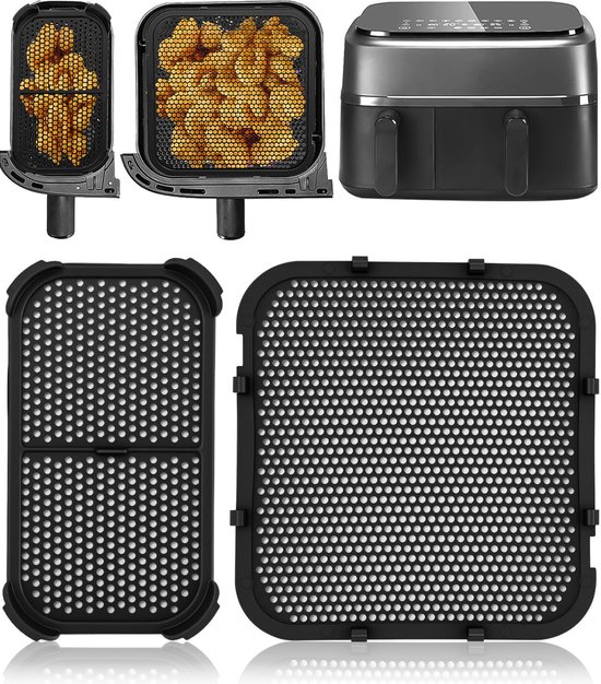Stoommand - Airfryer mand voor Instant Airfryer - Airfryer vervangende accessoire mesh mand voor heteluchtfriteuse, oven, stoomboot Stoommand - Airfryer mand voor Instant Airfryer - Airfryer vervangende accessoire mesh mand voor heteluchtfriteuse, oven, stoomboot