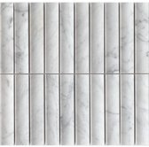 Kit Kat Conclave Bianco Carrara Mozaïek - Per Matje 30x30 cm - Natuursteen