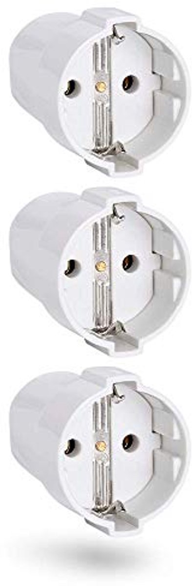 Geaarde PVC stekkerkoppeling - 3-fase, 250V, 16A, IP20 voor binnengebruik