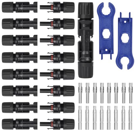 Aiqeer 5 Paar Zonnepaneel Kabel Connector, Zonne Fotovoltaïsche