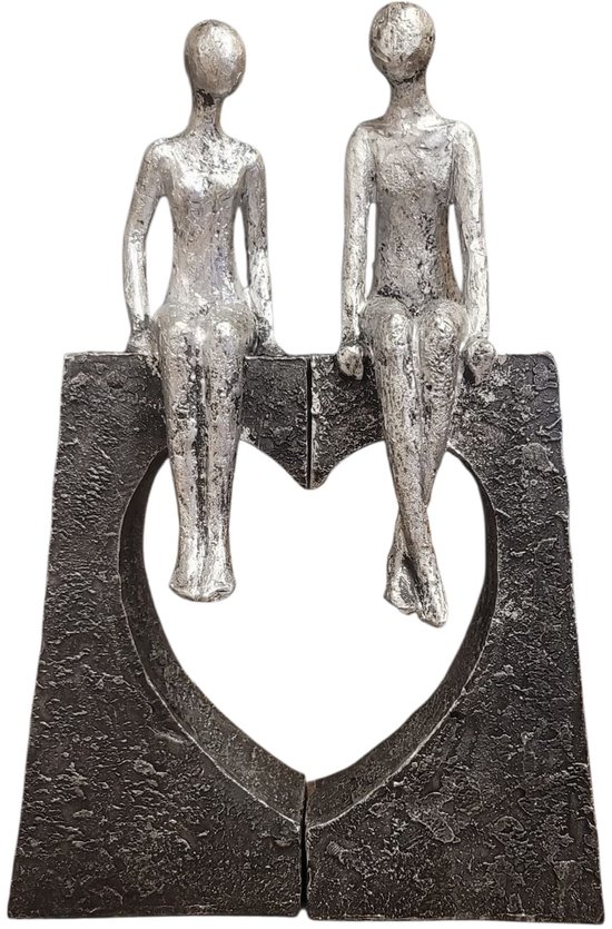 Casablanca modernes Design Sculpture, Poly, Bronze Colour, Höhe 30 cm