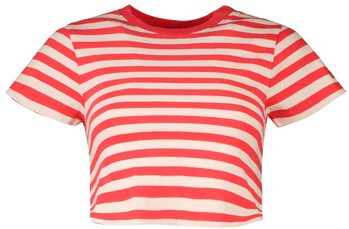 Superdry Vintage Crop Korte Mouw Top L Vrouw Rood