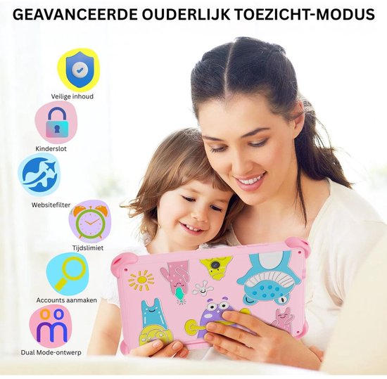 Kindertablet Vanaf 3 Jaar - Tablet Kinderen - 32GB - 7inch van Merkloos — afbeelding 4