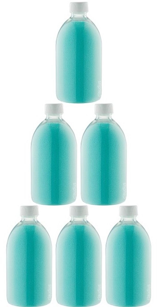Scrubzout Hamam 650 gram - Fles met witte dop- set van 6 stuks - Hydraterende Lichaamsscrub