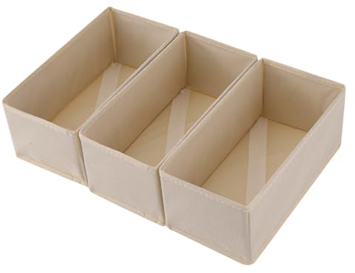 Set van 3 Sokkenlade Organizers - Ondergoed & Kleding Compartimenten voor Dresser en Kast