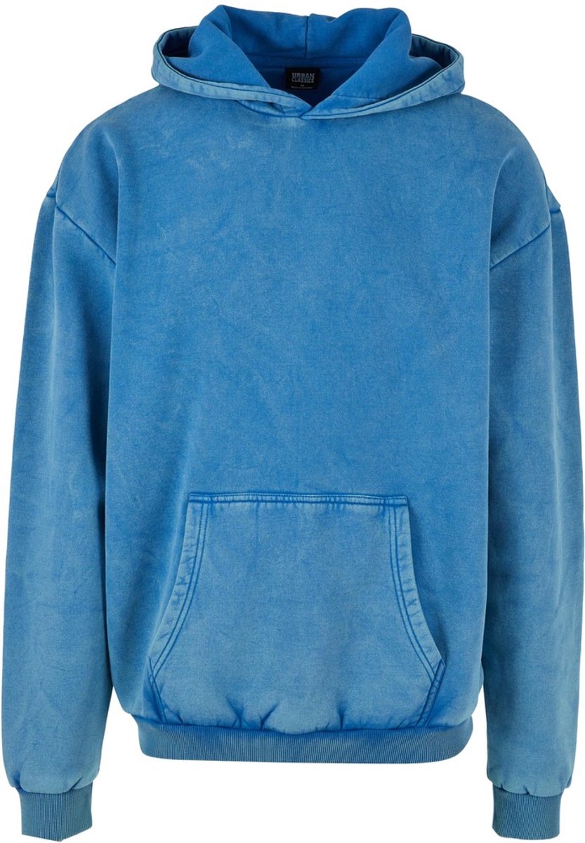 Urban Classics Stone Washed Hoodie/trui 4XL Blauw