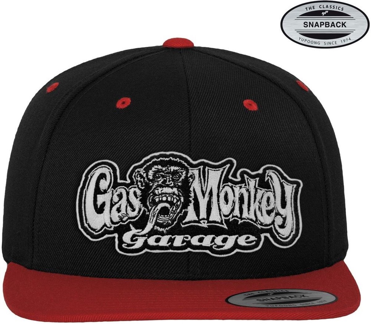 Gas Monkey Garage Snapback Cap GMG-91-GMG9902-CB37 BlackRed