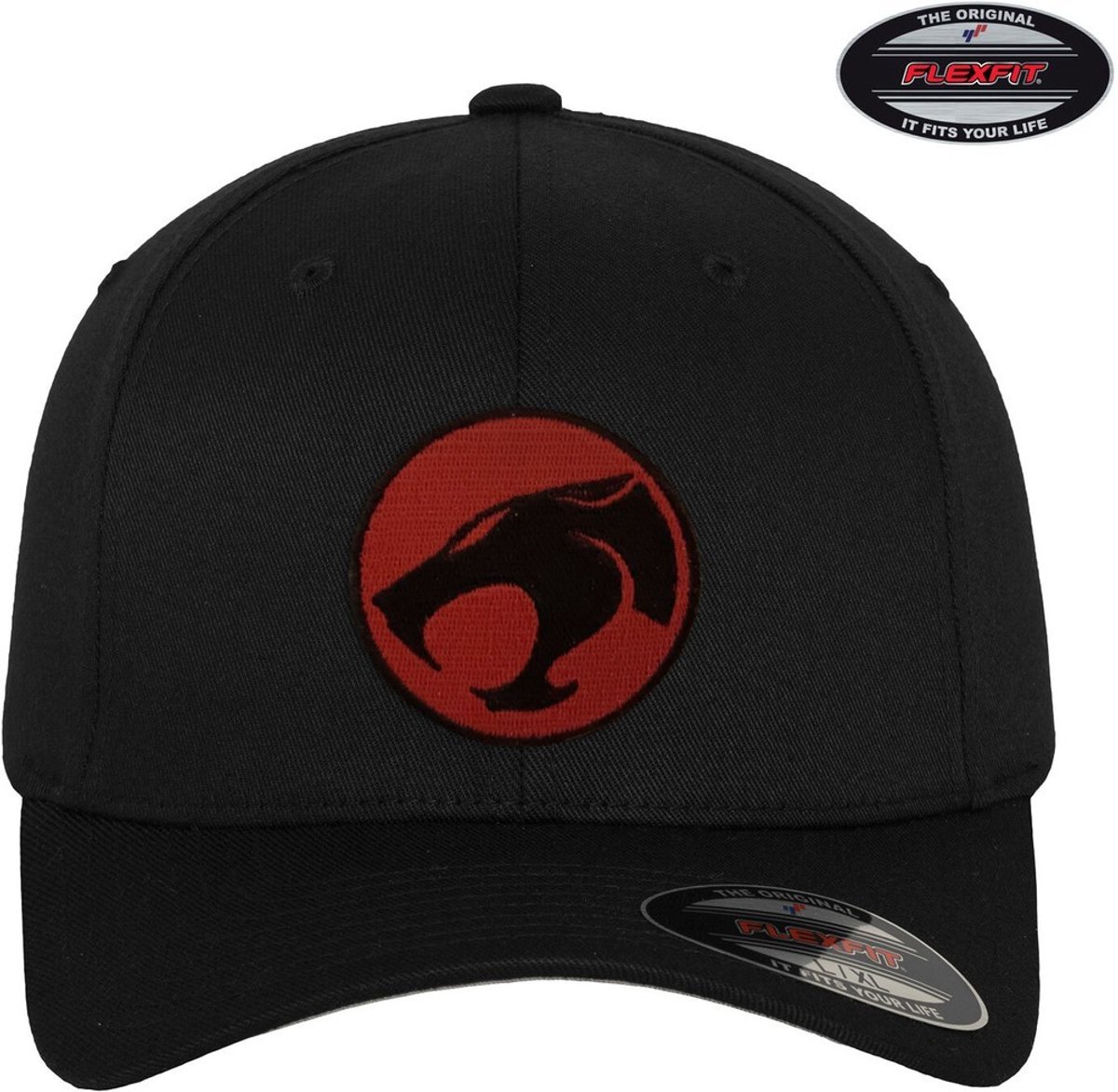 Thundercats Logo Flexfit Cap Black-S/M
