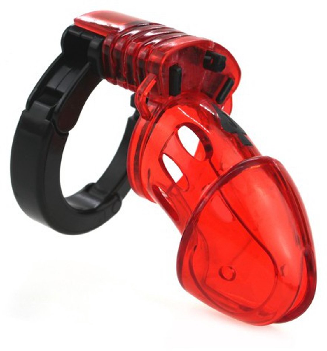 Rode Verstelbare Peniskooi - kuisheidskooi 10 x 3,5cm - Chastity Rood -