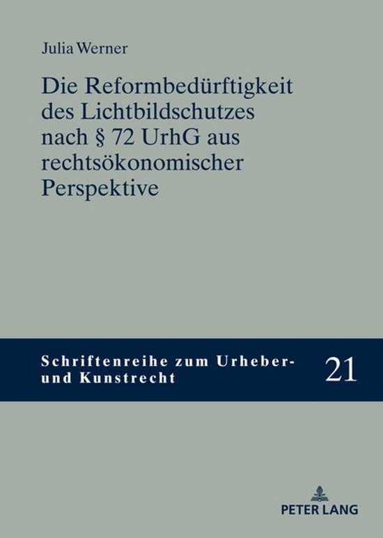 Schriftenreihe zum Urheber- und Kunstrecht 21 - Die Reformbe ... - cover