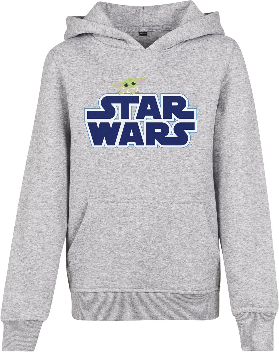 Mister Tee Star Wars Logo Kinder hoodie/trui Kids 110 Grijs