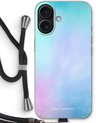 Case Company® - Coque avec cordon adaptée pour iPhone 16 coque avec cordon - Brume pastel - Coque de téléphone avec cordon Zwart - Protection sur tous les côtés et sur le bord de l'écran