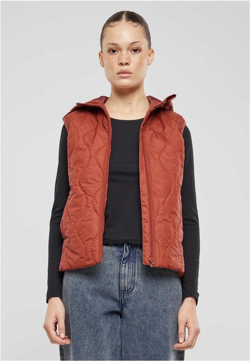 Urban Classics Ladies Super Light Puffer Vest Vest L Polyester Basics Roest