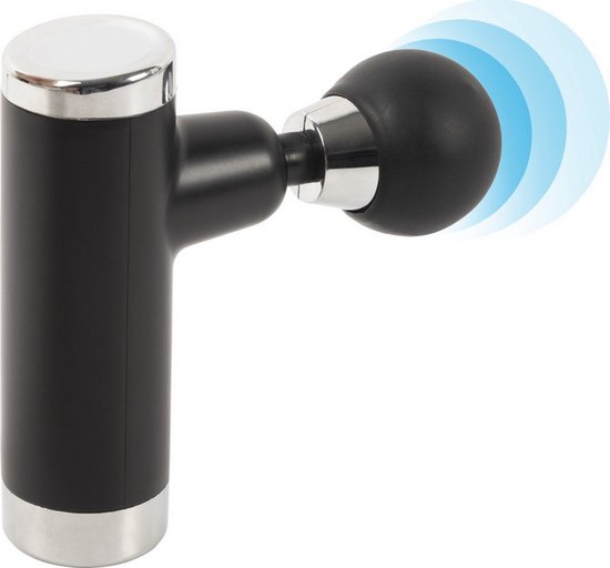 Mini Massage Gun Silver Gear Compact Zwart - Mini - €34,99