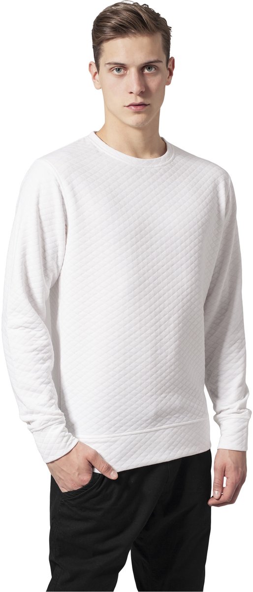 Urban Classics Diamond Quilt Sweater/trui M Zwart