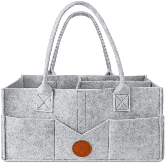 Luier Caddy Met Handgrepen Maliton Luier Organizer Organizer, Babyorganizer, Mand, Opbergmand Voor De Luiertafel Luiercaddy Met Vakken En Handgrepen Cadeaus Voor Pasgeborenen Katoenen Luiermand Baby Organisator