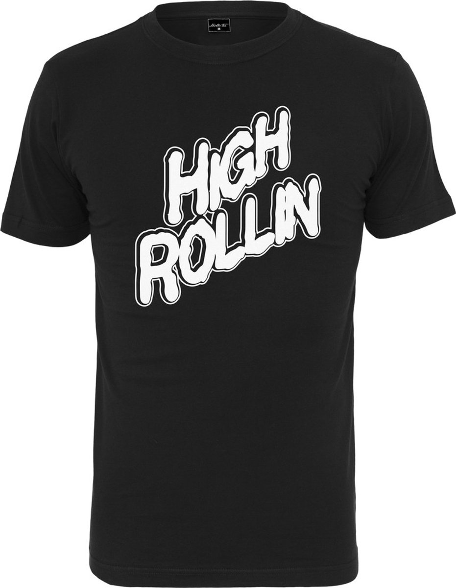 Mister Tee High Rollin Heren T-shirt XS Zwart