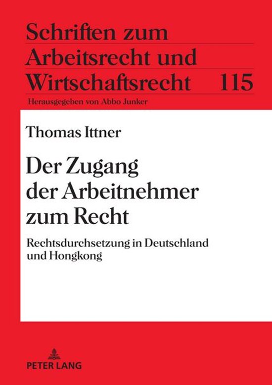 Schriften zum Arbeitsrecht und Wirtschaftsrecht 115 - Der Zu ... - cover