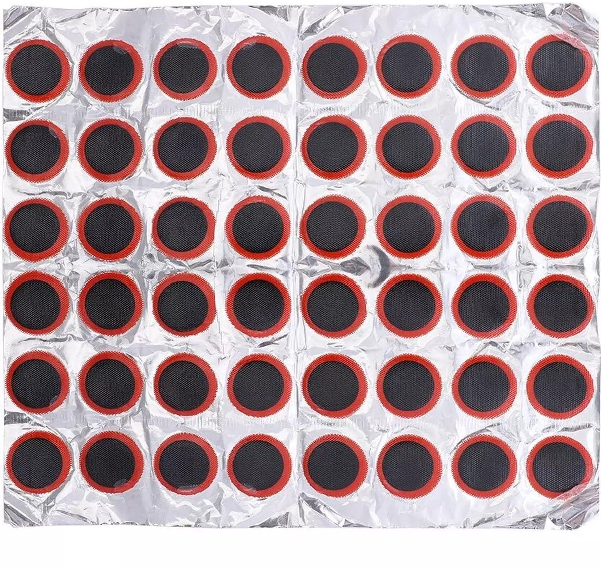 Fietsband Plakkers Set Rond – 48 Patches 25mm – Bandenreparatie Fiets