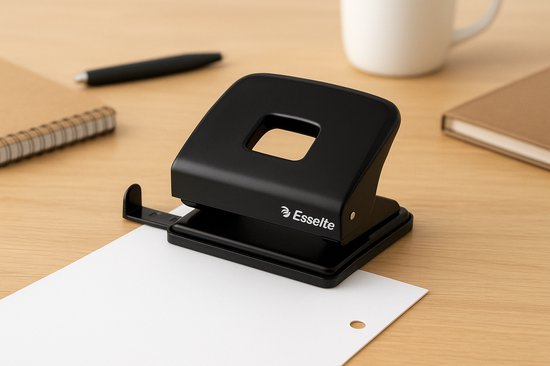 Perforator - 2-gaats - Zwart Esselte