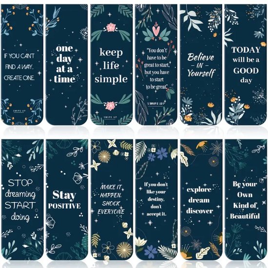 Viwado® - Set de 12 Signets magnétiques - Motifs vibrants style graffiti - Outils d'étude inspirants et colorés