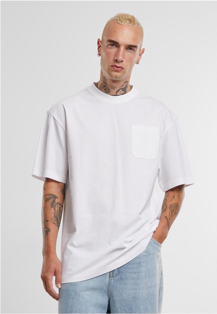 Urban Classics Tall Pocket Heren T-shirt S Wit