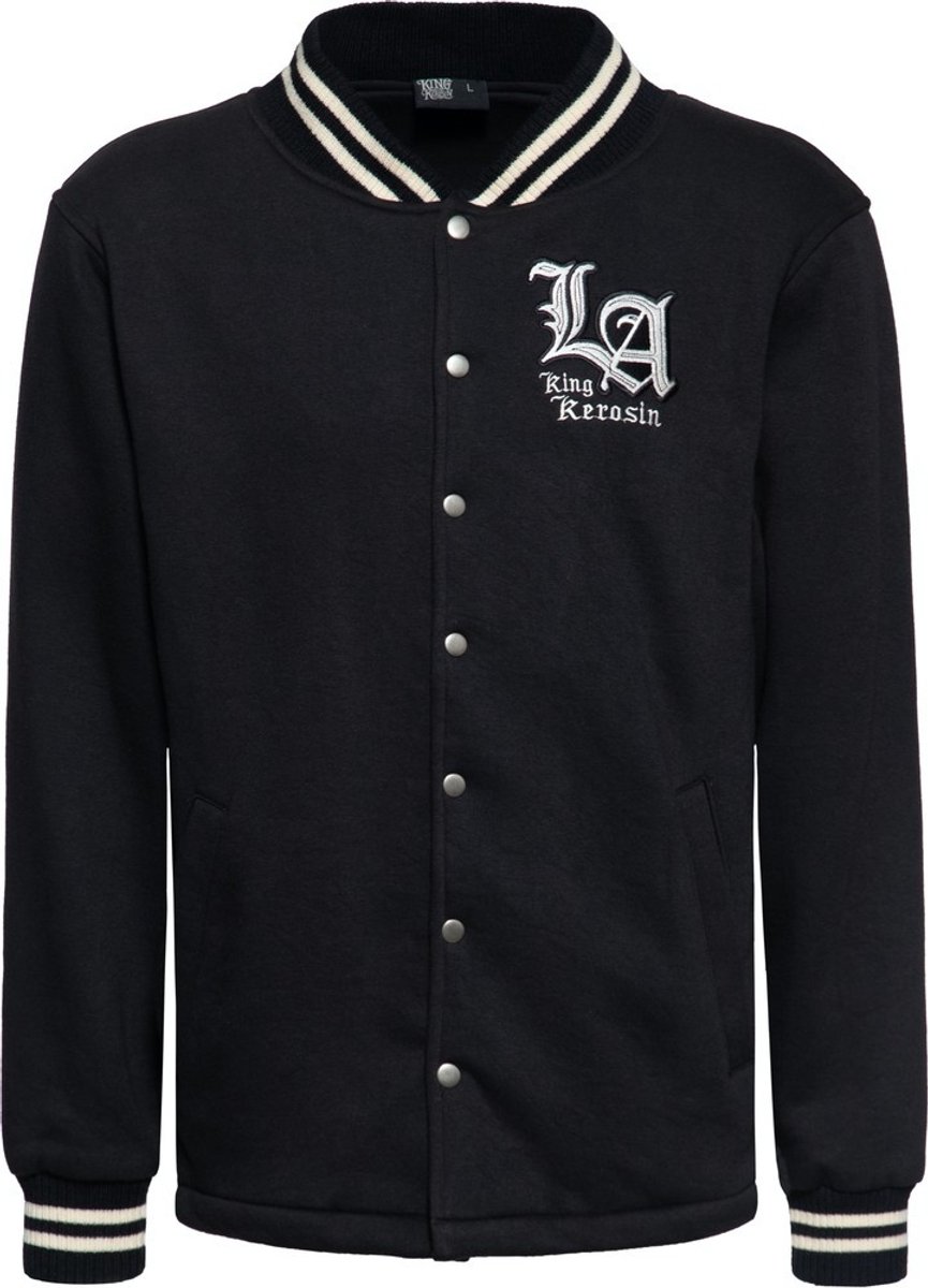 King Kerosin LA King Old School Jacke Schwarz-XL
