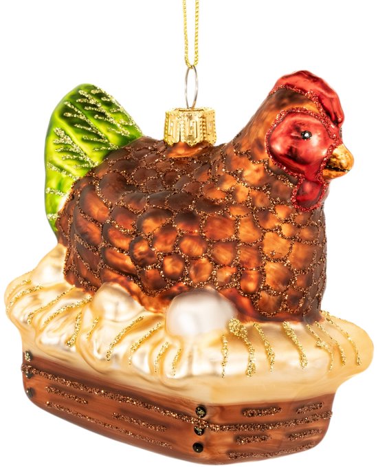 Décoration de Noël en forme de poule couveuse - Sass & Belle