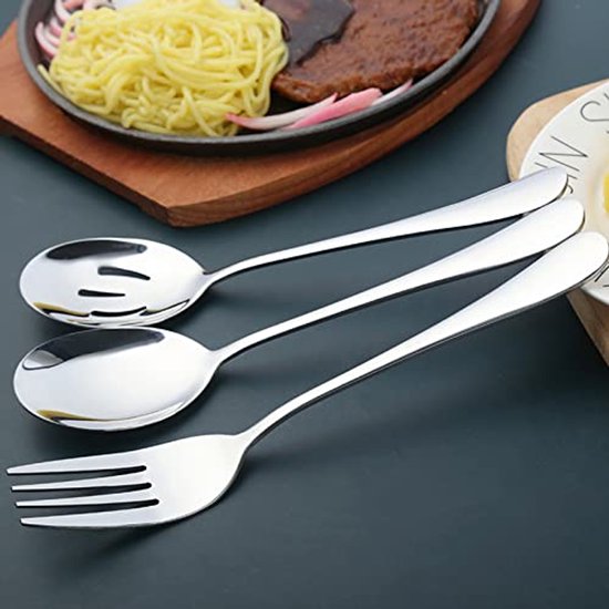 Camppy 6 STKS Opscheplepels Diner Lepels Voor Party Buffet Restaurant Banket Diner Catering