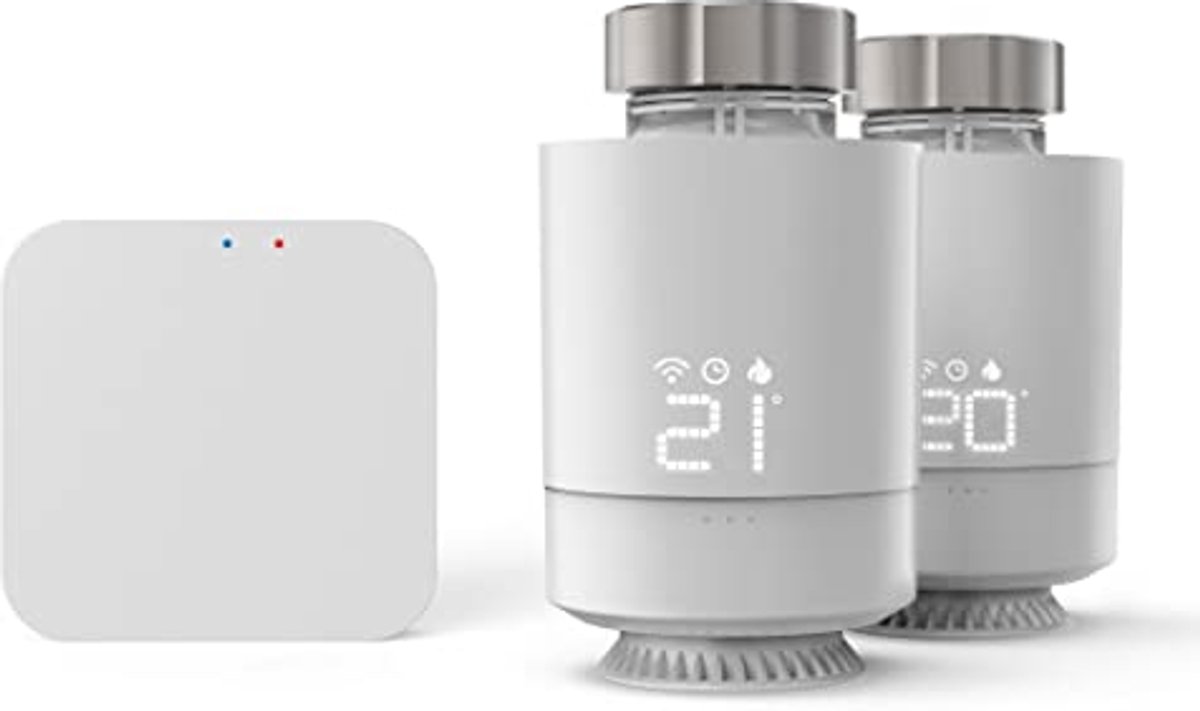 Slimme radiatorthermostaat starterset met hub voor wifi verwarming